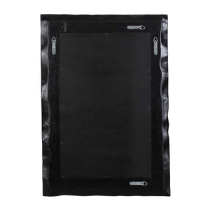 Uttermost Malosi Hand-carved Suar Wood Wall Mirror with Matte Black Sculptural Frame