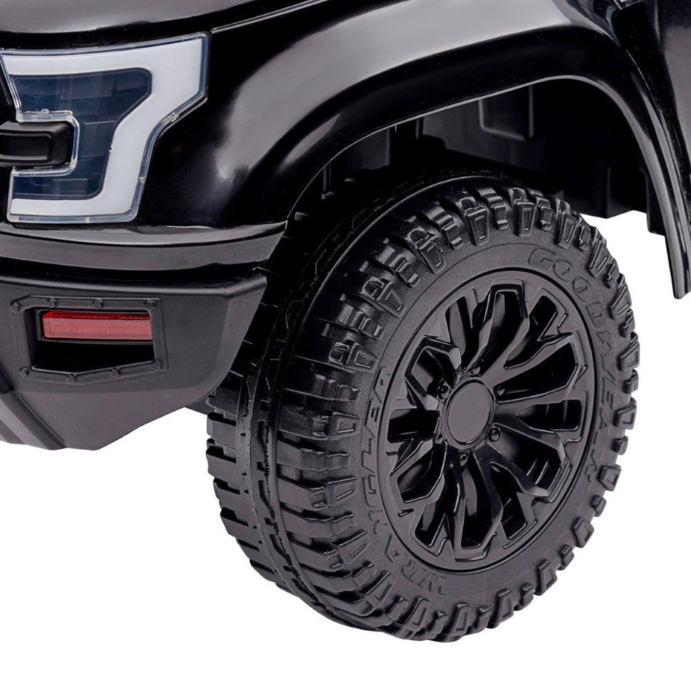 English Elm Aosom Police Truck Ride on Toy with Pa System and Under Seat Storage for Toddlers W2225P217708
