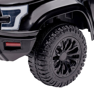 English Elm Aosom Police Truck Ride on Toy with Pa System and Under Seat Storage for Toddlers W2225P217708