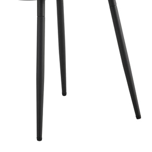 English Elm 1 Contemporary 5-Piece Dining Set With Glass Tabletop & Brown Fabric Chairs For Modern Spaces W1151S04023