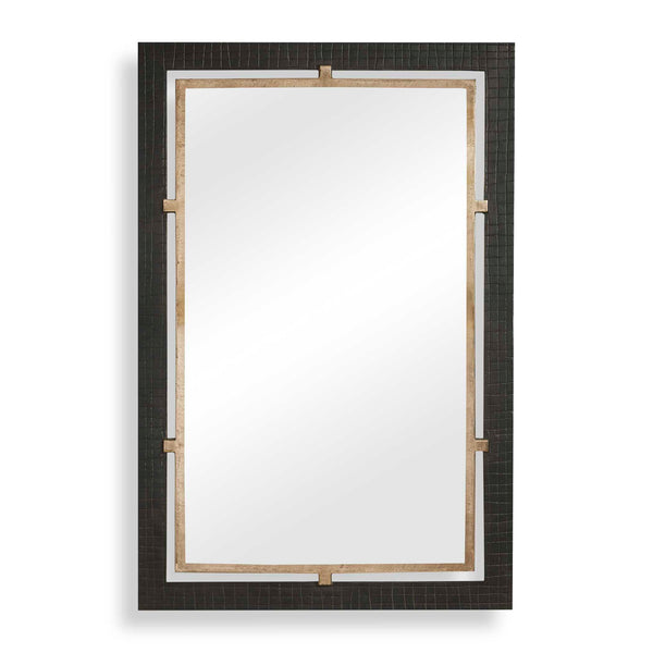 Uttermost Uttermost Guerra Cast Aluminum Wall Mirror with Antique Brass and Bronze Layered Frame 08349