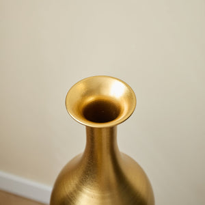 English Elm Black Black and Gold Metal Vase Set of 3 Tall Cylinder Floor Vases – Glam Textured Wedding & Home Décor W2796P278078