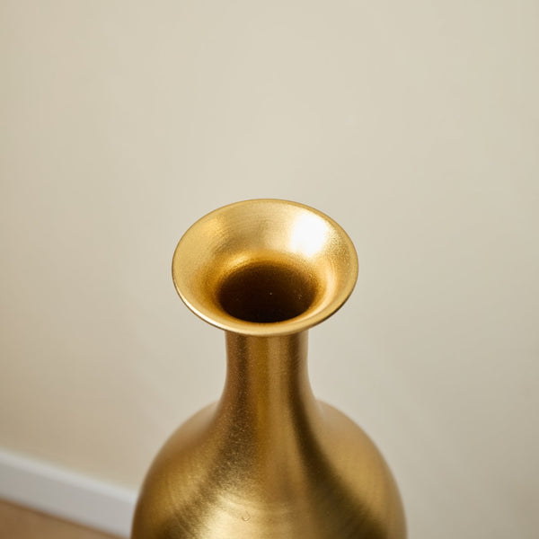 English Elm Black Black and Gold Metal Vase Set of 3 Tall Cylinder Floor Vases – Glam Textured Wedding & Home Décor W2796P278078