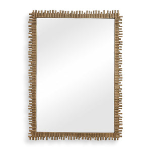 Uttermost Uttermost Soto Cast Aluminum Antique Brass Wall Mirror Sculptural Entryway Accent 08354
