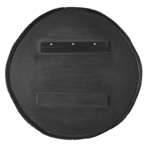 Uttermost Lowen Artisan Cast Aluminum Round Mirror with Dark Bronze Floating Frame