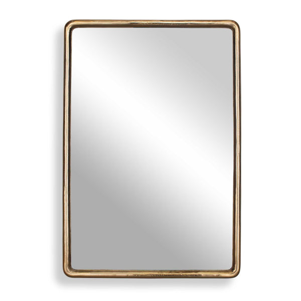 Uttermost Uttermost Burton Cast Aluminum Antique Brass Wall Mirror for Patio or Entryway 08362