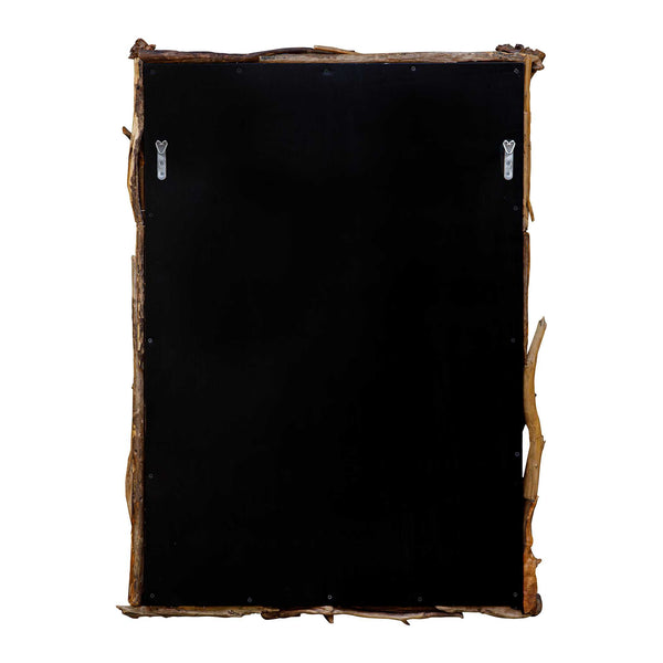 Uttermost Salvaged Teak Root Wall Mirror Organic Sculptural Frame Rustic Accent