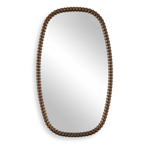 Uttermost Uttermost Apphia Aged Bronze Ribbed Frame Wall Mirror for Any Room Decor 08368