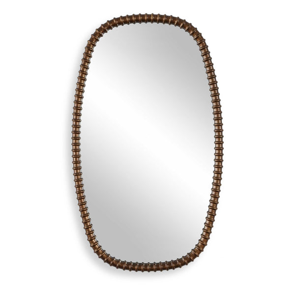 Uttermost Uttermost Apphia Aged Bronze Ribbed Frame Wall Mirror for Any Room Decor 08368