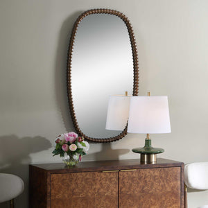 Uttermost Apphia Aged Bronze Ribbed Frame Wall Mirror for Any Room Decor