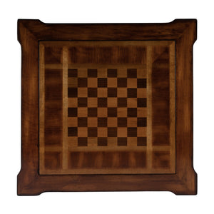 Butler Specialty Vincent Stylish Multi-game Card Table With Reversible Top For Chess, Checkers, And Blackjack Play Medium Brown Poplar Wood,Mdf,Cherry,Maple And Walnut Veneers 837011-butler