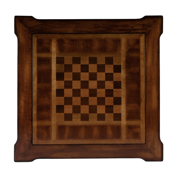 Butler Specialty Vincent Stylish Multi-game Card Table With Reversible Top For Chess, Checkers, And Blackjack Play Medium Brown Poplar Wood,Mdf,Cherry,Maple And Walnut Veneers 837011-butler
