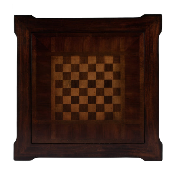 Butler Specialty Vincent Stylish Multi-game Card Table With Reversible Top For Chess, Checkers, And Blackjack Play Dark Brown Poplar Wood,Mdf,Cherry,Maple And Walnut Veneers 837024-butler
