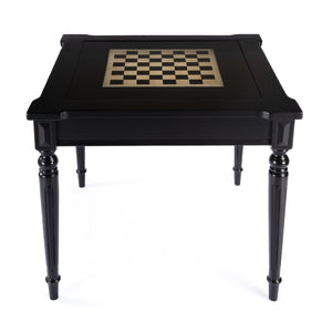 Butler Specialty Vincent Stylish Multi-game Card Table With Reversible Top For Chess, Checkers, And Blackjack Play Black Poplar Wood,Mdf,Cherry,Maple And Walnut Veneers 837111-butler