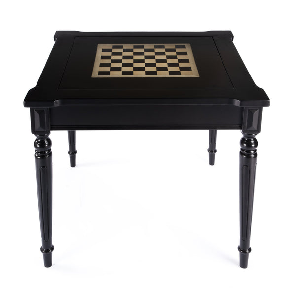 Butler Specialty Vincent Stylish Multi-game Card Table With Reversible Top For Chess, Checkers, And Blackjack Play Black Poplar Wood,Mdf,Cherry,Maple And Walnut Veneers 837111-butler