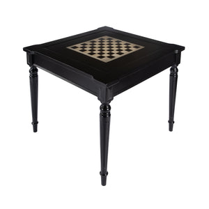 Butler Specialty Vincent Stylish Multi-game Card Table With Reversible Top For Chess, Checkers, And Blackjack Play Black Poplar Wood,Mdf,Cherry,Maple And Walnut Veneers 837111-butler