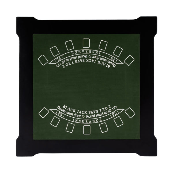 Butler Specialty Vincent Stylish Multi-game Card Table With Reversible Top For Chess, Checkers, And Blackjack Play Black Poplar Wood,Mdf,Cherry,Maple And Walnut Veneers 837111-butler