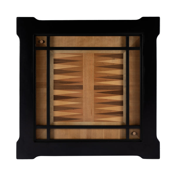 Butler Specialty Vincent Stylish Multi-game Card Table With Reversible Top For Chess, Checkers, And Blackjack Play Black Poplar Wood,Mdf,Cherry,Maple And Walnut Veneers 837111-butler