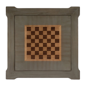 Butler Specialty Vincent Stylish Multi-game Card Table With Reversible Top For Chess, Checkers, And Blackjack Play Gray Rubberwood Solids,Cherry,Maple And Walnut Veneers,Mdf 837148-butler