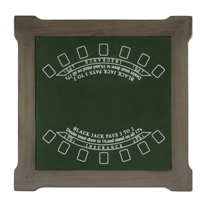 Butler Specialty Vincent Stylish Multi-game Card Table With Reversible Top For Chess, Checkers, And Blackjack Play Gray Rubberwood Solids,Cherry,Maple And Walnut Veneers,Mdf 837148-butler