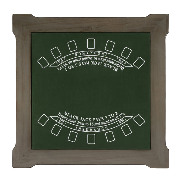 Butler Specialty Vincent Stylish Multi-game Card Table With Reversible Top For Chess, Checkers, And Blackjack Play Gray Rubberwood Solids,Cherry,Maple And Walnut Veneers,Mdf 837148-butler