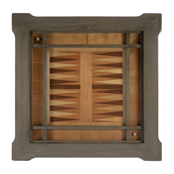 Butler Specialty Vincent Stylish Multi-game Card Table With Reversible Top For Chess, Checkers, And Blackjack Play Gray Rubberwood Solids,Cherry,Maple And Walnut Veneers,Mdf 837148-butler