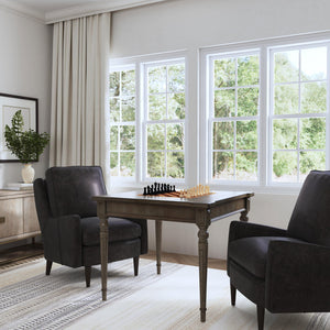 Butler Specialty Vincent Stylish Multi-game Card Table With Reversible Top For Chess, Checkers, And Blackjack Play Gray Rubberwood Solids,Cherry,Maple And Walnut Veneers,Mdf 837148-butler