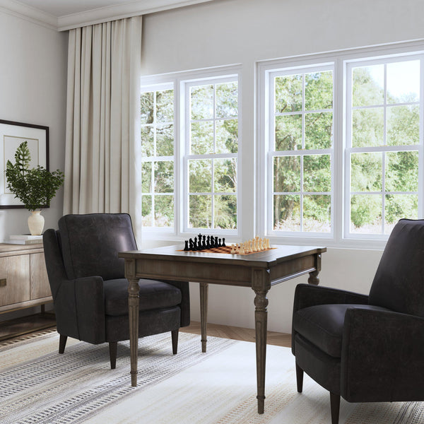 Butler Specialty Vincent Stylish Multi-game Card Table With Reversible Top For Chess, Checkers, And Blackjack Play Gray Rubberwood Solids,Cherry,Maple And Walnut Veneers,Mdf 837148-butler