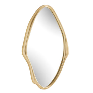 Uttermost Aster Elongated Abstract Wall Mirror with Antique Gold Artisan Frame