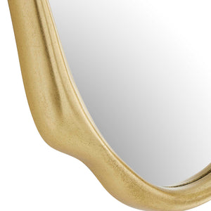 Uttermost Aster Elongated Abstract Wall Mirror with Antique Gold Artisan Frame