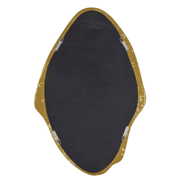 Uttermost Aster Elongated Abstract Wall Mirror with Antique Gold Artisan Frame