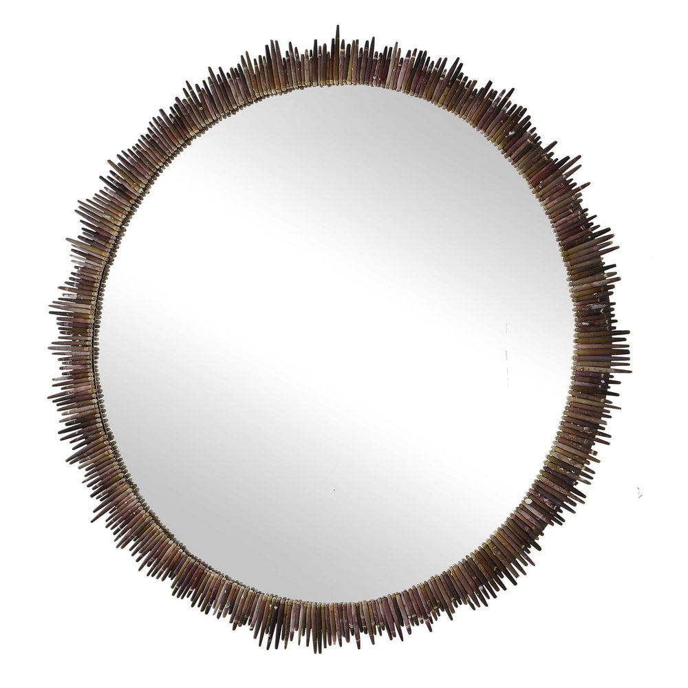 Uttermost Uttermost Sunburst Round Mirror with Natural Sea Urchin Spine Frame for Coastal Interiors 08373