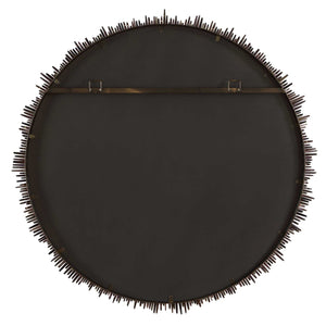 Uttermost Sunburst Round Mirror with Natural Sea Urchin Spine Frame for Coastal Interiors