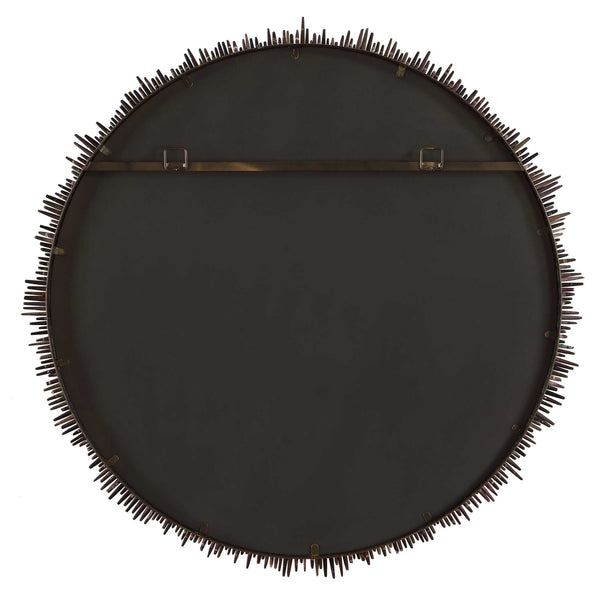 Uttermost Sunburst Round Mirror with Natural Sea Urchin Spine Frame for Coastal Interiors