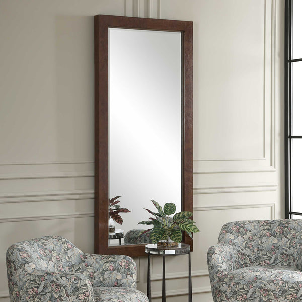 Uttermost Durant Burl Veneer Full Length Mirror with Beveled Edge for Any Room