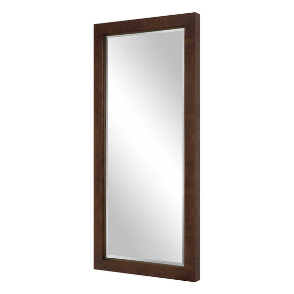 Uttermost Durant Burl Veneer Full Length Mirror with Beveled Edge for Any Room