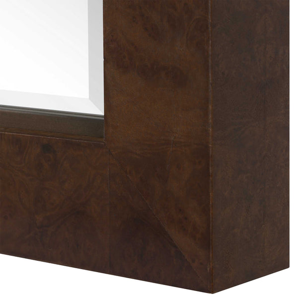 Uttermost Durant Burl Veneer Full Length Mirror with Beveled Edge for Any Room