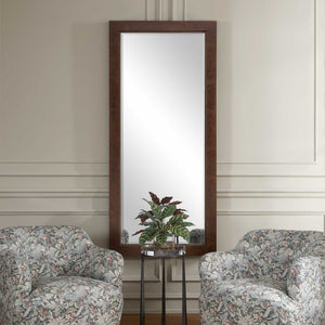 Uttermost Durant Burl Veneer Full Length Mirror with Beveled Edge for Any Room