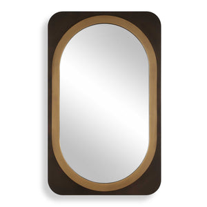 Uttermost Uttermost Condesa Two-tone Oval Wall Mirror with Bronze and Gold Layered Frame 08377
