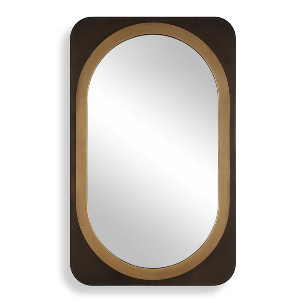Uttermost Uttermost Condesa Two-tone Oval Wall Mirror with Bronze and Gold Layered Frame 08377