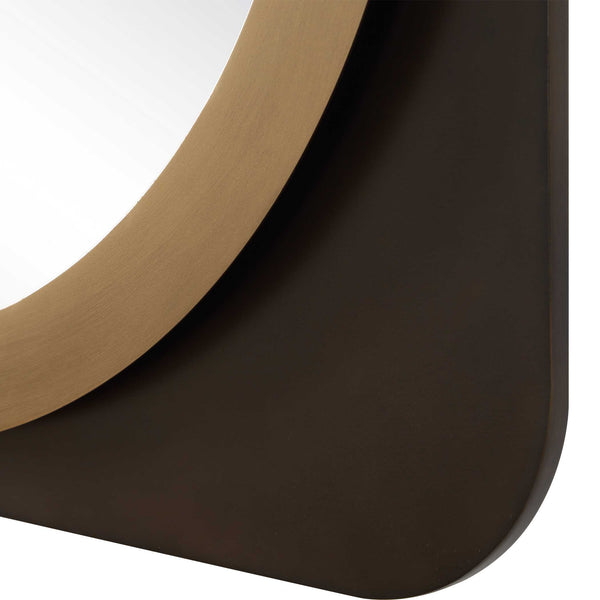 Uttermost Condesa Two-tone Oval Wall Mirror with Bronze and Gold Layered Frame