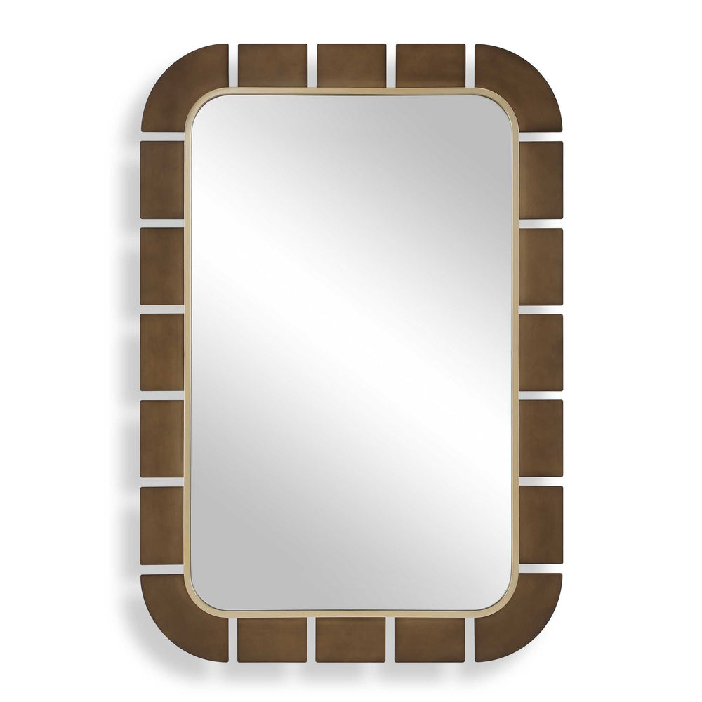 Uttermost Uttermost Segment Two-tone Wall Mirror with Antiqued Gold and Dark Bronze Frame 08378