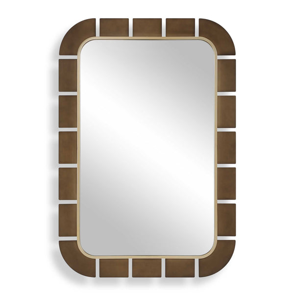 Uttermost Uttermost Segment Two-tone Wall Mirror with Antiqued Gold and Dark Bronze Frame 08378