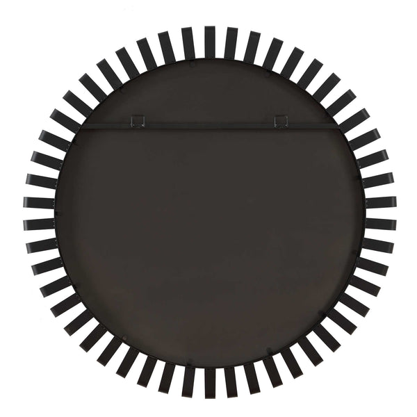 Uttermost Jael Sculptural Iron Band Round Mirror with Gold Rivet Accents