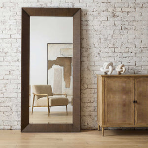 Uttermost Pearce Walnut Veneer Full Length Wall Mirror for Modern Living Spaces