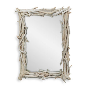 Uttermost Uttermost Salvaged Teak Root Wall Mirror Bleached Organic Frame Rustic Coastal Accent 08388