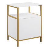 OSP Home Furnishings Modern Life Utility Table White