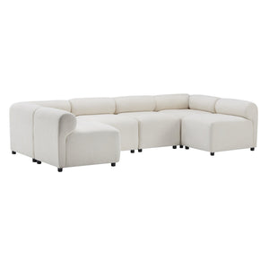 English Elm Christopher Knight Home® - Evelyn 114 In. Modular Sectional Sofa - Customizable 6-Piece Chenille Couch For Modern Living Spaces N773IS00025B