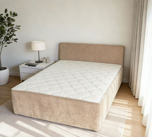 English Elm Compressible Chenille Floor Bed with Pocket Spring Support for Studio Apartment Lounging W3955P421518