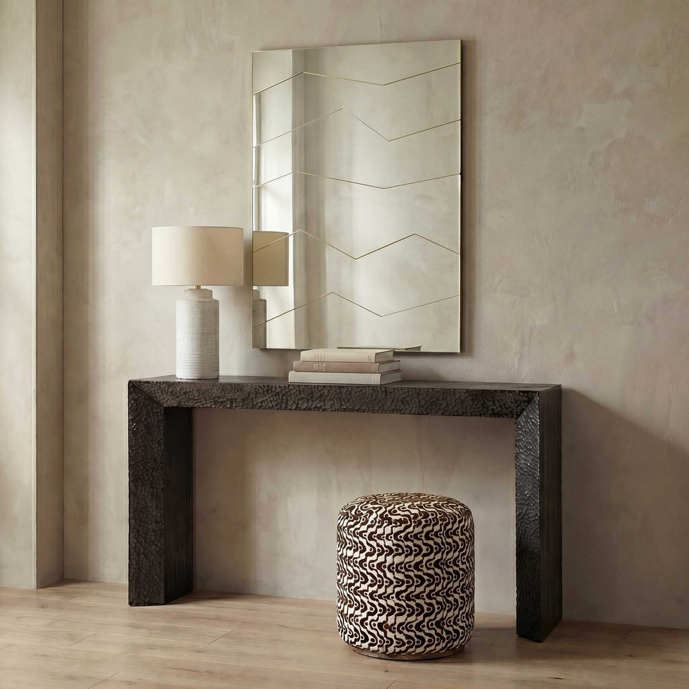 Uttermost Fracture Gold Segmented Wall Mirror with Sculptural Angled Panels